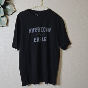 American Eagle Outfitters Black Graphic Tee